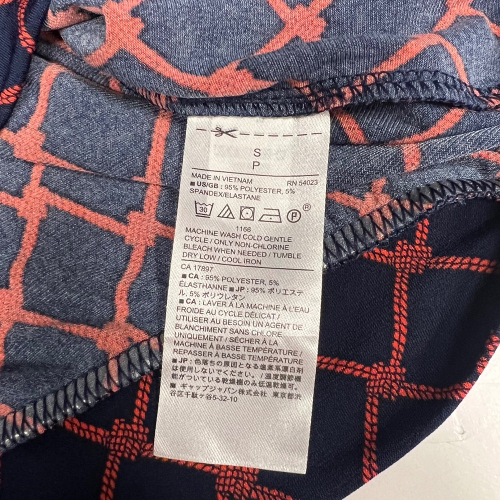 Banana Republic Wrap Blouse Long Sleeve Geometric Print Top Size S - Picture 5 of 9